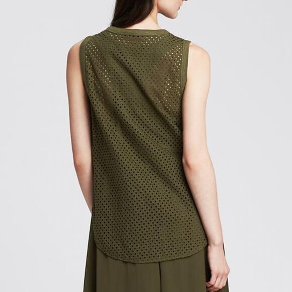 Banana Republic Eyelet Tank Top (sz S) - Picture 3 of 7